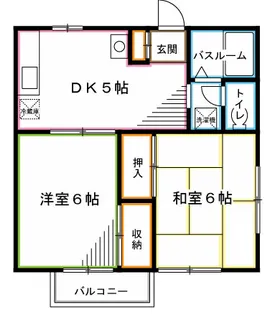 東京都杉並区阿佐谷北6【アパート】の間取り