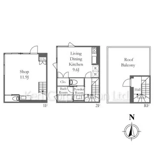 Nishiogi comichi terrace【1階】の間取り