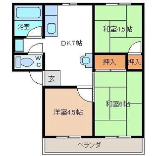 レジデンス伊藤【1階】の間取り