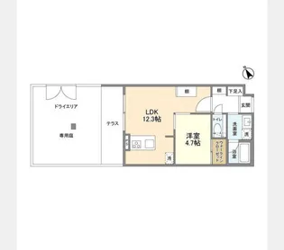 1LDKの間取り画像