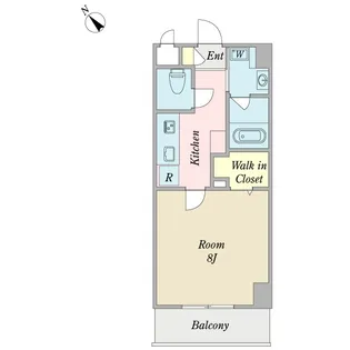 1Kの間取り画像