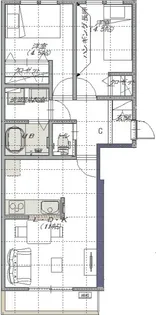 ブランシカ壱番館【2階】の間取り
