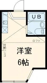 ユナイト上町ヘルマンミュラー【1階】の間取り