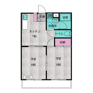 東京都板橋区赤塚2【マンション】の間取り