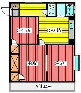 メゾン鶴【2階】の間取り