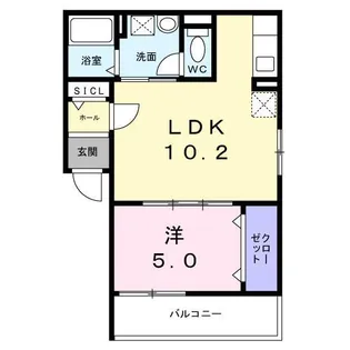 マーベラスコートVI番館【2階】の間取り