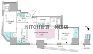 東京都中央区日本橋馬喰町1【マンション】の間取り