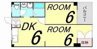 ミタキヤマンション【4階】の間取り