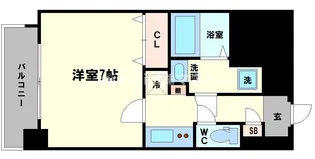 ワールドアイ大阪ドームシティII【4階】の間取り