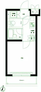 ルーブル武蔵小山弐番館【2階】の間取り