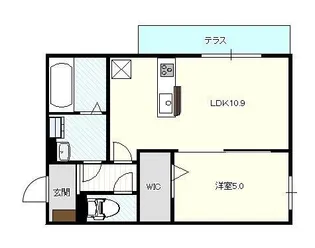 ソアヴィータ泉都町【2階】の間取り