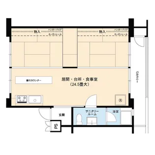 UR藤山台【4階】の間取り