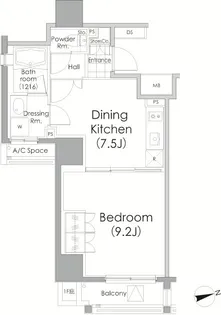 東京都品川区平塚1【マンション】の間取り