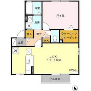グランモア若草 B【1階】の間取り