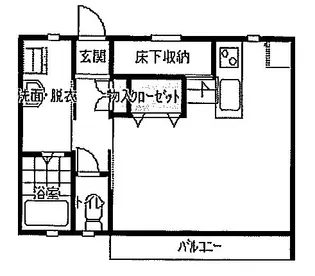コーポ大崎【1階】の間取り