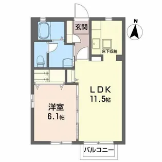 グリーン ハーモニー・A【1階】の間取り