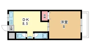 大阪府豊中市螢池北町3【マンション】の間取り