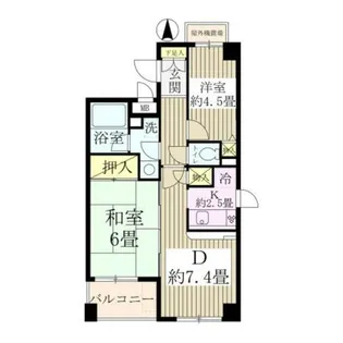 東京都荒川区東尾久5【マンション】の間取り