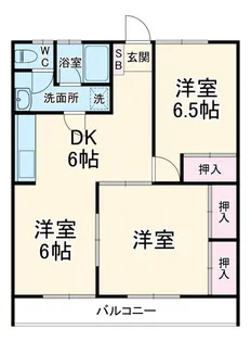 石湘ハイツ【1階】の間取り