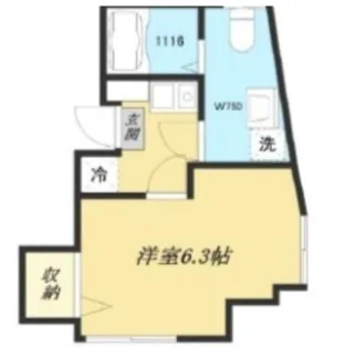 Cachette早稲田の杜【2階】の間取り