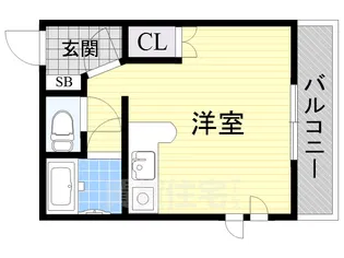 ビスタ千里丘5【1階】の間取り