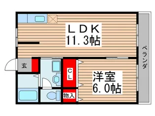 キャッスル奥戸の間取り