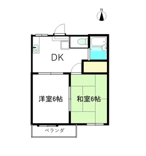 イトウハイツ【1階】の間取り