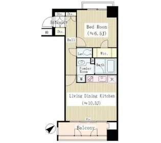 ファミールグラン銀座4丁目【11階】の間取り