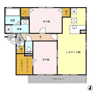 グラン モンターニュ【3階】の間取り