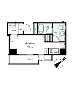 SYNEX SHINAGAWA-EBARA【8階】の間取り