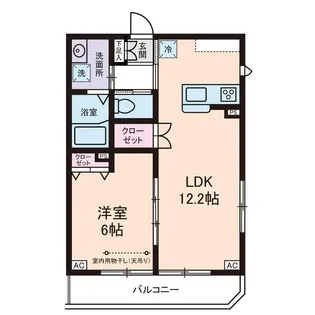 グランドール西尾久【1階】の間取り