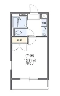 レオパレスツチナカ【2階】の間取り