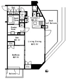 MFPRコート目黒南【8階】の間取り