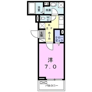 ヌーベル武蔵浦和【2階】の間取り