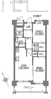クラシオン小笹山手5棟【4階】の間取り