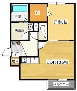 パークサイドアベニューVI【3階】の間取り
