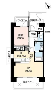 UR浜甲子園なぎさ街【5階】の間取り