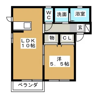グレイス神領【1階】の間取り
