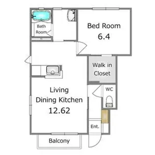 ファミールD【1階】の間取り