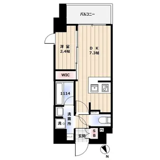 コンフォリア・リヴ新中野SOUTH【6階】の間取り