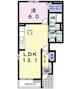 レイ・セレッソ【1階】の間取り