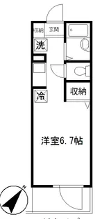 LYNX赤塚新町【3階】の間取り