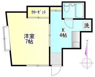 浜コーポ【1階】の間取り