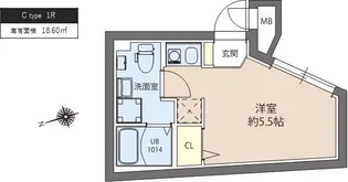 レピュア綾瀬レジデンス【4階】の間取り