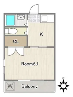 メゾンフジ【2階】の間取り