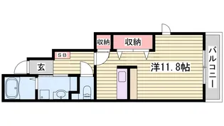 ヴァンベールII【1階】の間取り