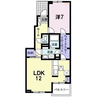 カーサ デ ソアレII【1階】の間取り
