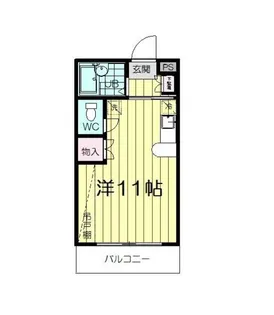 ロイヤルハイツ東八【2階】の間取り