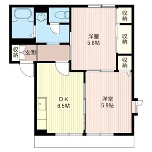 メルヴィーユ大住台B【1階】の間取り