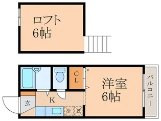 パルテノン【2階】の間取り